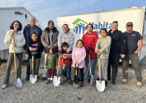 Habitat Grey Bruce and Chippewas of Nawash Unceded First Nation welcome the newest Habitat family with shovels in the ground.